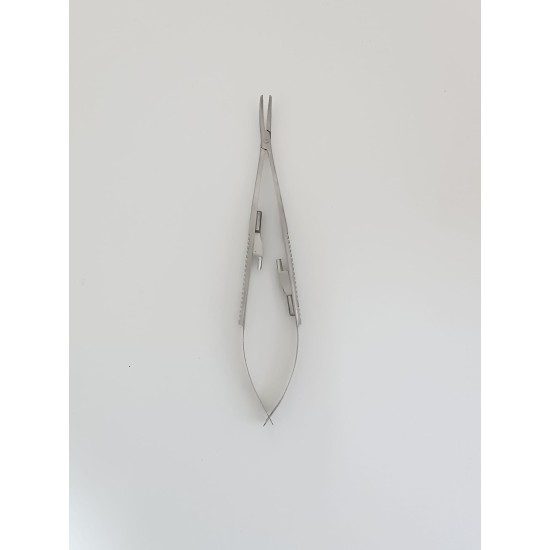 Mikro Cerrahi Portegü Eğri / Micro Needle Holder 140 mm